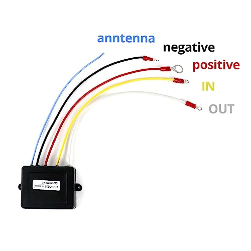 QWORK - 12V Wireless Winch With Remote Control, Dual Manual Transmitter Kit