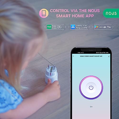 NOUS - A1Z ZigBee Smart Plug with Power Meter, Timer & Remote Control