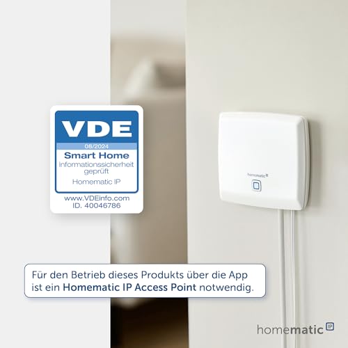 Homematic IP - Smart Home Radiator Thermostat, Digital Control via App & Voice