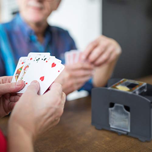 Relaxdays - Electric Map Mixing Machine for Poker and Rummy