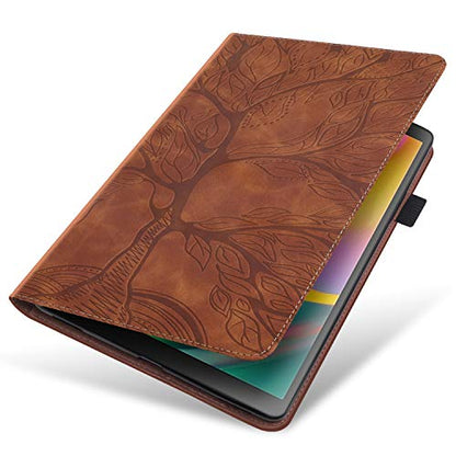 Samsung - Premium Slim PU Leather Folio Case for Galaxy Tab A 10.1 2019 - Brown