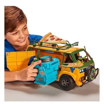 Playmates Toys - TMNT Mutant Mayhem Pizza Fire Delivery Van Toy