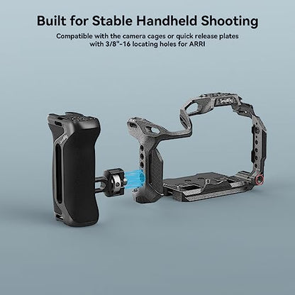 SmallRig - Adjustable Side Handle for ARRI Camera Cages with Cold Shoe