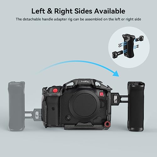 SmallRig - Adjustable Side Handle for ARRI Camera Cages with Cold Shoe