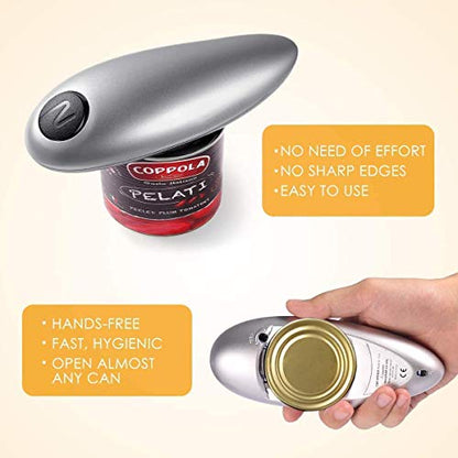 XUKO - Electric Can Opener With Safe Smooth Edges For All Can Sizes