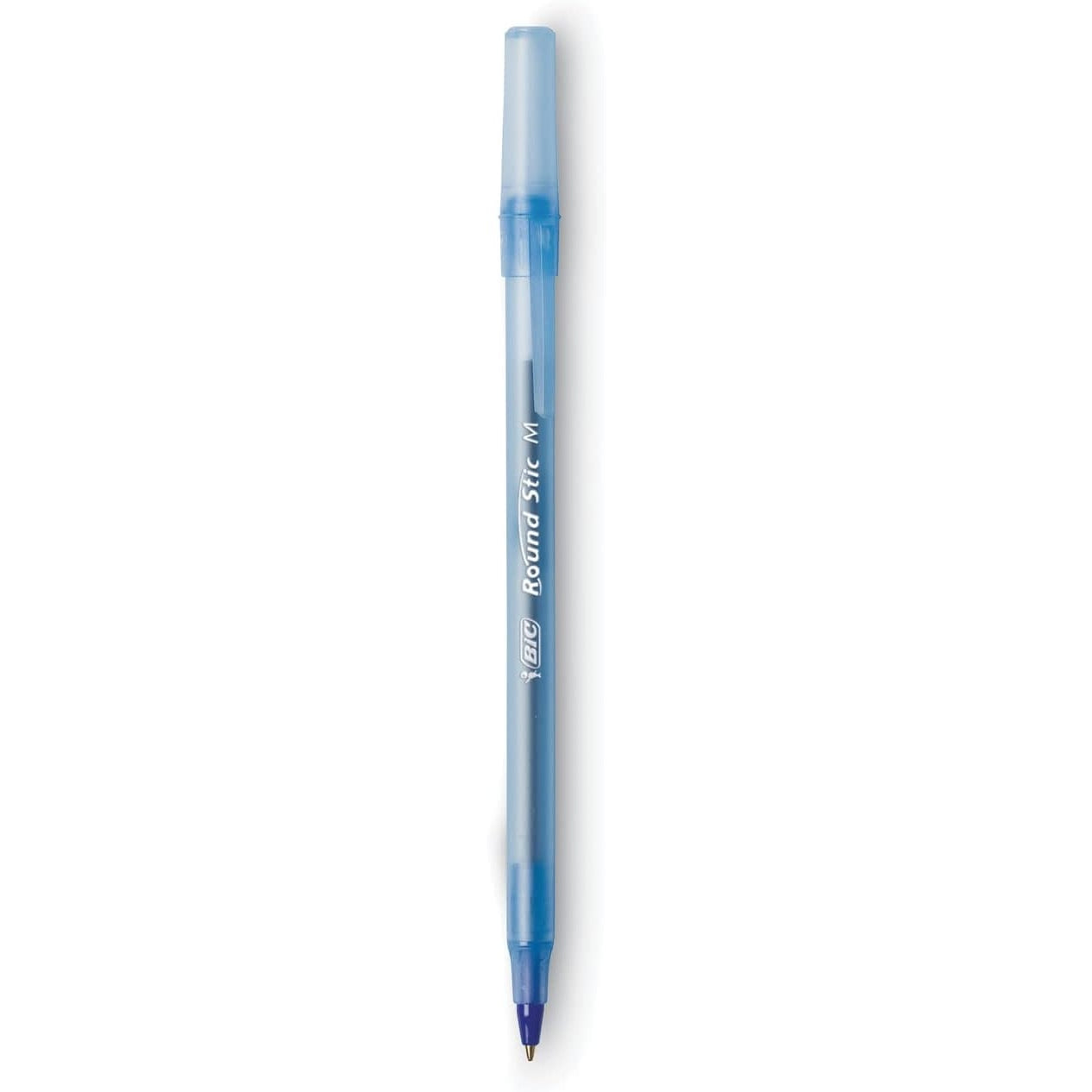 Bic - Round Stic Ballpoint Pen, Blue Ink, Medium Point, 60/Pk