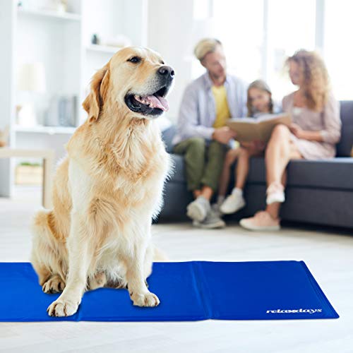 Relaxdays - Dog Cooling Mat With Gel, Self-Cooling, Heavy Duty, 60 x 100 cm