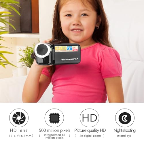 Vbestlife - 16X HD Digital Video Camera for Kids with TFT LCD Screen