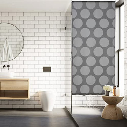 Relaxdays - Water-Repellent Shower Curtain, 160 x 240 cm, Grey