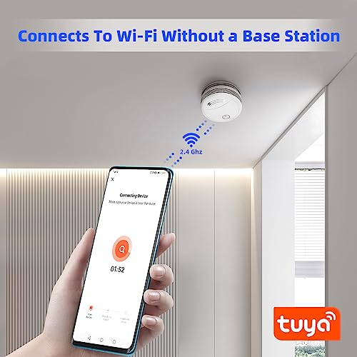PGST - WiFi Smoke Detector With App Control, EN 14604 Fire Alert Test