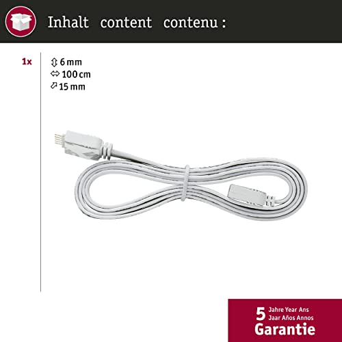 Paulmann - MaxLED 1m Extension Cable for LED Strip, 5-Pin White Accessory