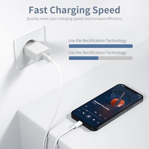 Nisiyama - 25W Charger And 2M Charging Cable For iPhone 14/13/12/11, 4-Pack