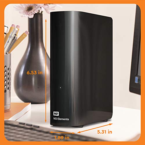 WD - 16TB Elements Desktop External Hard Drive, USB 3.0 Plug-and-Play Storage