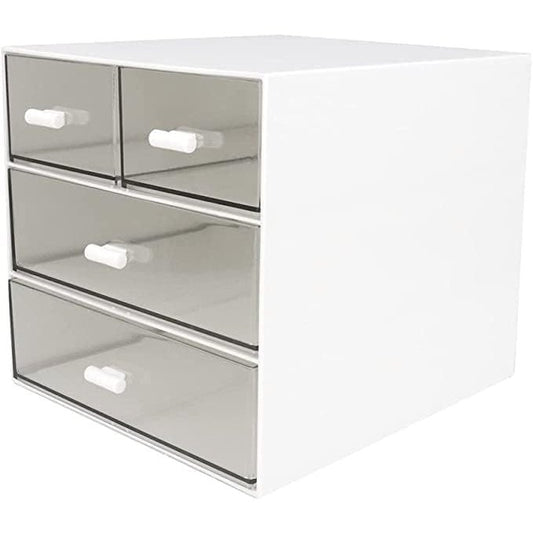 Freebirdly - Desk Organizers With Drawers, Acrylic Makeup & Office Supplies Storage