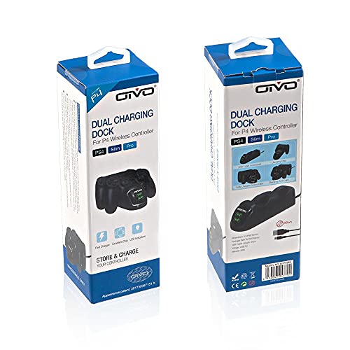 OIVO - Dual Charging Dock for PS4 Wireless Controller Fast Charger