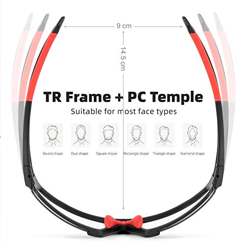 ROCKBROS - Photochromic Cycling Glasses for Men and Women, Outdoor Activities