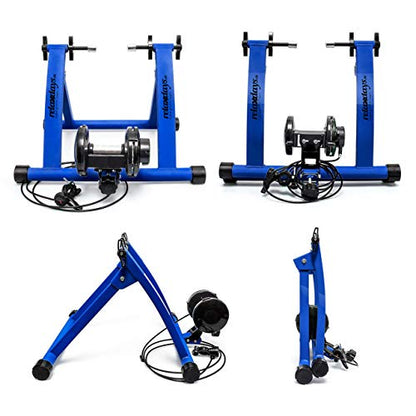 Relaxdays - Indoor Bicycle Resistance Trainer, 6 Gears for 26-28" Wheels