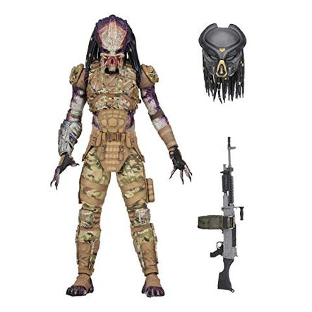 Explore the Predator universe with the NECA 2018 Emissary #1 Action Figure. Standing over 8" tall with 30 points of articulation. Includes multiple heads and hands, plus rifle. Ideal for fans and collectors.