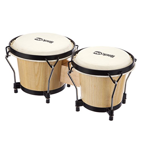 RockJam - 7" And 8" Bongo Drum Set With Padded Bag And Tuning Key