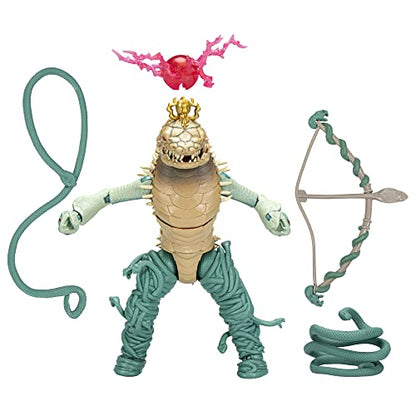 Unleash the power of the Mighty Morphin Snizzard with this 7.5-inch action figure! Features premium deco, hinged jaw for dynamic poses, and includes bow, arrow, snake accessories.