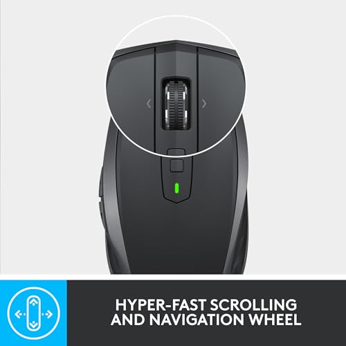 Logitech - MX Anywhere 2S Bluetooth Wireless Mouse, Rechargeable, Multi-Device Control