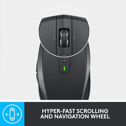 Logitech - MX Anywhere 2S Bluetooth Wireless Mouse, Rechargeable, Multi-Device Control