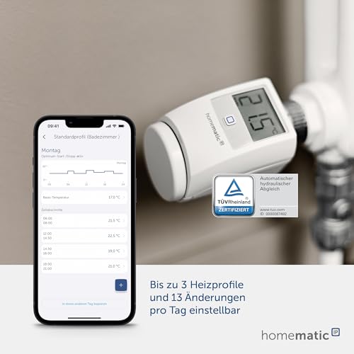 Homematic IP - Smart Home Radiator Thermostat, Digital Heating Control via App