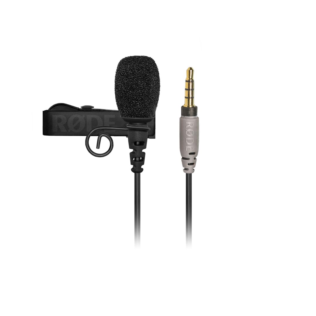 Broadcast quality, professional-grade Lavalier microphone with TRRS jack, featuring a high-quality omnidirectional condenser capsule and a discrete 4.5 millimeter miniature design; includes a Kevlar reinforced cable for durability, suitable for streaming, mobile recording, and video production.