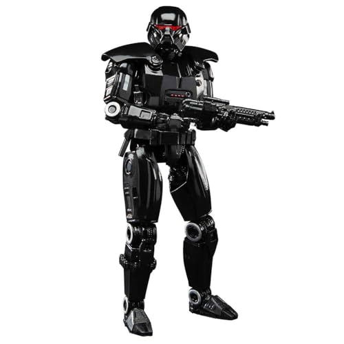 Explore the might of the Empire with this Vintage Dark Trooper action figure, inspired by Star Wars: The Mandalorian. Perfect for collectors, it includes character-specific accessories and a storage locker. Ideal for fans aged 4+.