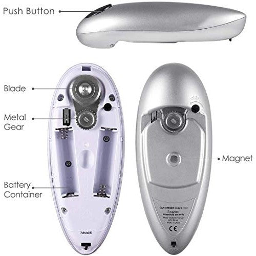 XUKO - Electric Can Opener With Safe Smooth Edges For All Can Sizes