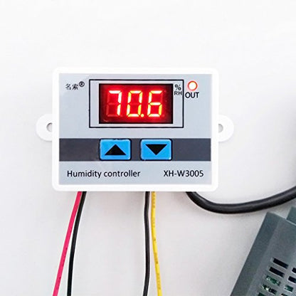 Oputyak - 12V-220V Digital Humidity Control Hygrostat Sensor