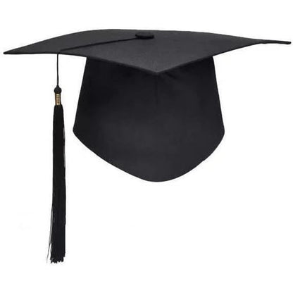 Dzrige - Unisex Matte Graduation Cap With Tassel (Black)