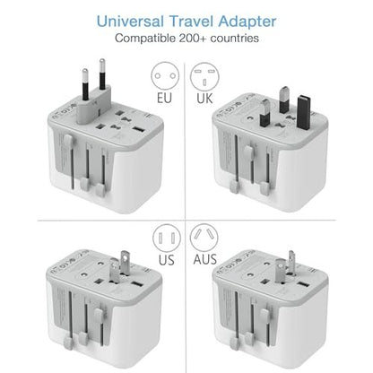 TESSAN - Universal Travel Adapter 5.6A With 3 USB-C & 2 USB-A Ports