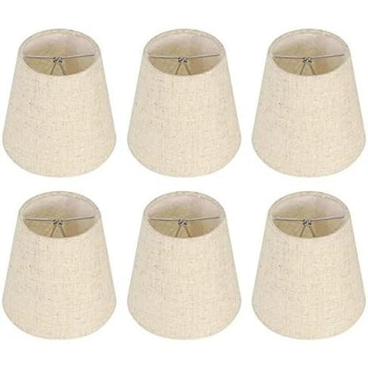 Bberwite - 6Pcs Small Barrel Fabric Lamp Shades For Table And Floor Lamps