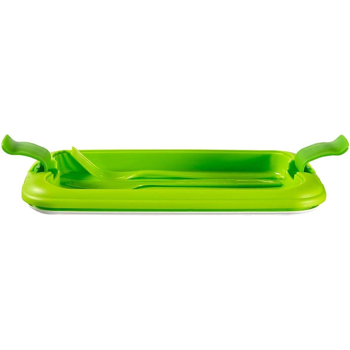 Curver - Lunch And Go Lunchbox With Cutlery, Green, 23.5 X 13.5 X 6.3 Cm