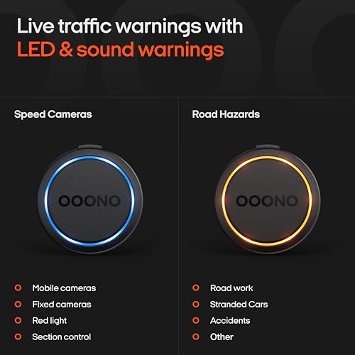 OOONO - Co-Driver NO2 - Optimised Traffic Safety Alarm - Speed Camera & Hazard Alerts