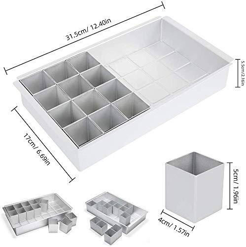 Bicyclestore - Non-Stick Rectangular Cake Pan Set, 12" X 7" Alphabet Molds