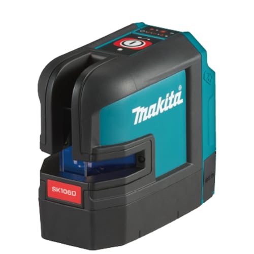 Makita SK106DZ 12V Max 4 Point Cross Line Laser in a neutral background showcasing the tool's design and features without any accessories or packaging.