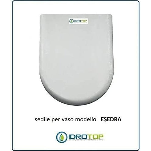 Acb/Colbam - White Wood Toilet Seat With Polyester Coating For Esedra Ideal Standard