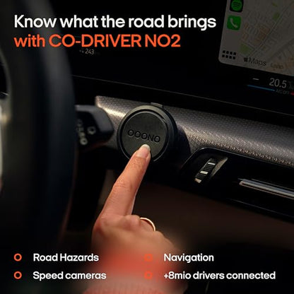 OOONO - Co-Driver NO2 - Optimised Traffic Safety Alarm - Speed Camera & Hazard Alerts