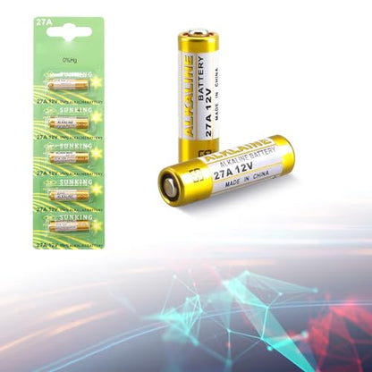 Shuade 27A 12V Alkaline Battery 5/10pcs Pack - Long Lasting & Stable Power for Flash Triggers, Igniters