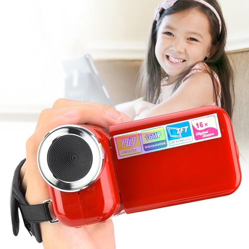 ToyCo - Mini Digital Video Camera Toy with 2-Inch TFT LCD Screen (Red)