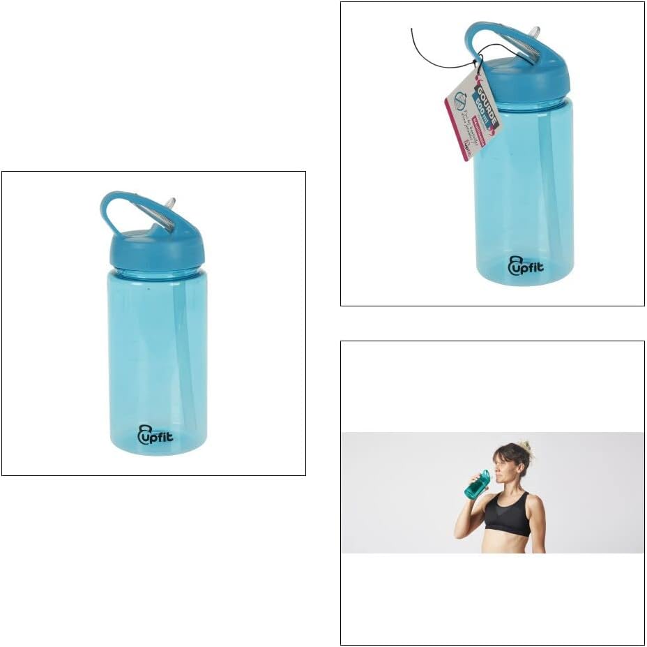 Gourde - Sport Water Bottle With Retractable Spout - Blue - 500Ml