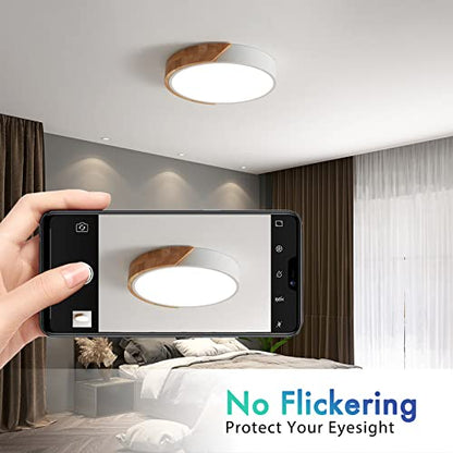 Schindora 24W LED Ceiling Light - Neutral White 4500K, 1600 Lumens, Modern Round Design, 30 cm Diamete