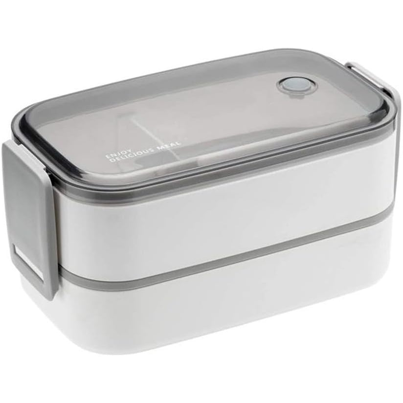 Cozy Nest - Stainless Steel Leak-Proof Bento Lunch Box With 2 Compartments, Spoon & Fork