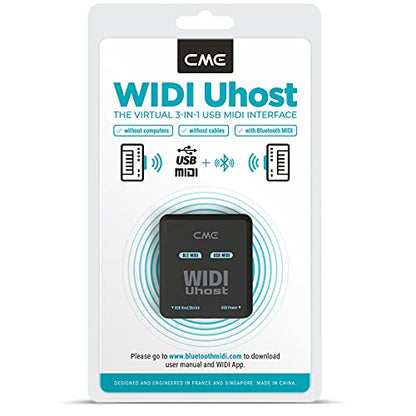 CME - WIDI Uhost Bluetooth USB MIDI Interface for Class Compliant Instruments