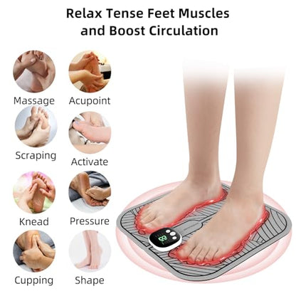 Niaazi - EMS Foot Massager Pad for Pain Relief and Circulation with Remote Control