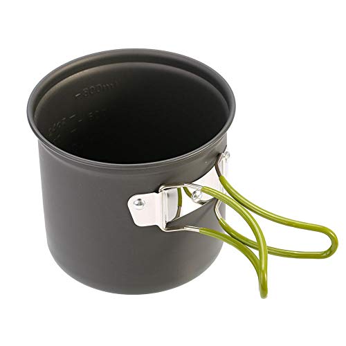 Camping Essentials - Compact Aluminium Alloy Pot Set With Storage Bag