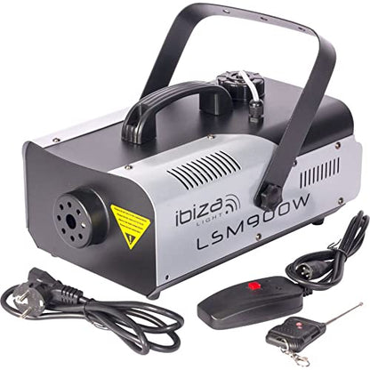 Ibiza - LSM900W Smoke Machine with Remote Control - Black and Grey