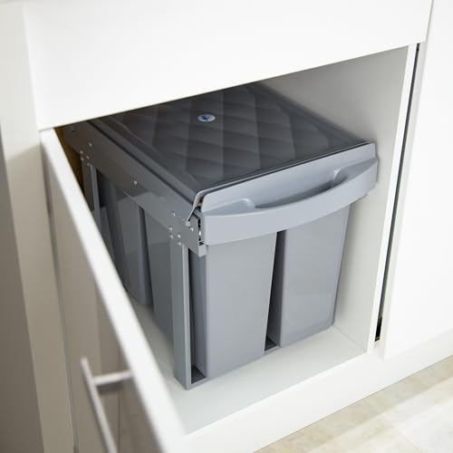 Relaxdays - Expandable Kitchen Bin with 3 Compartments for Lower Cabinet